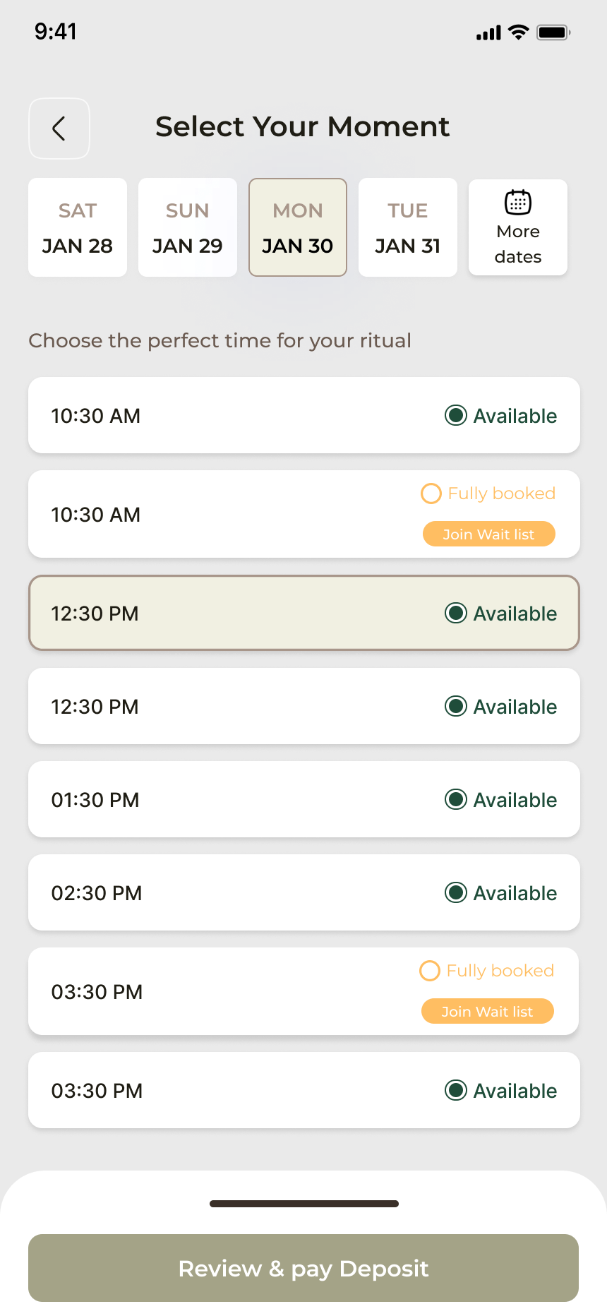 Hairaholic app: select your moment